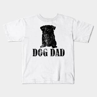 Pugs Dog Dad Kids T-Shirt